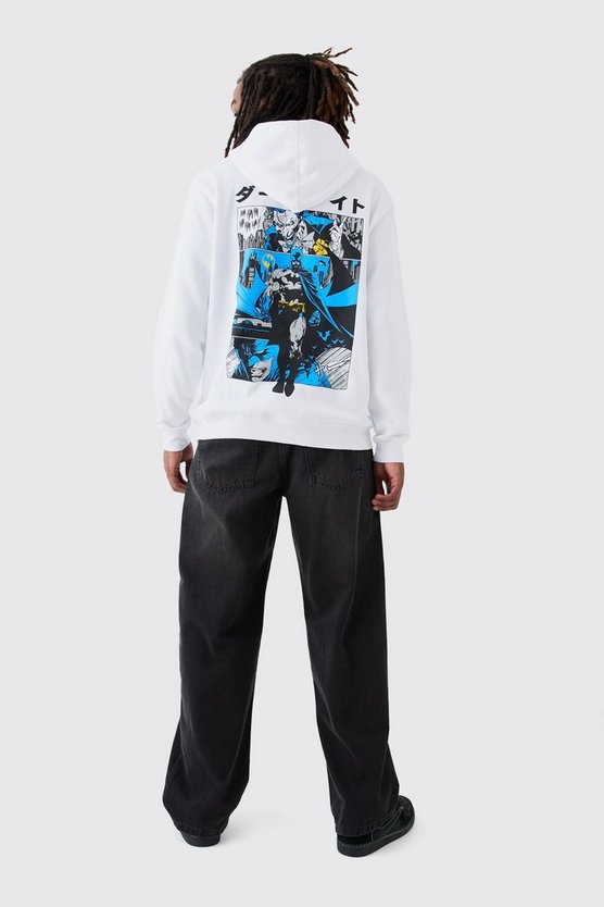 Oversize Hoodie mit lizenziertem Batman Anime Print