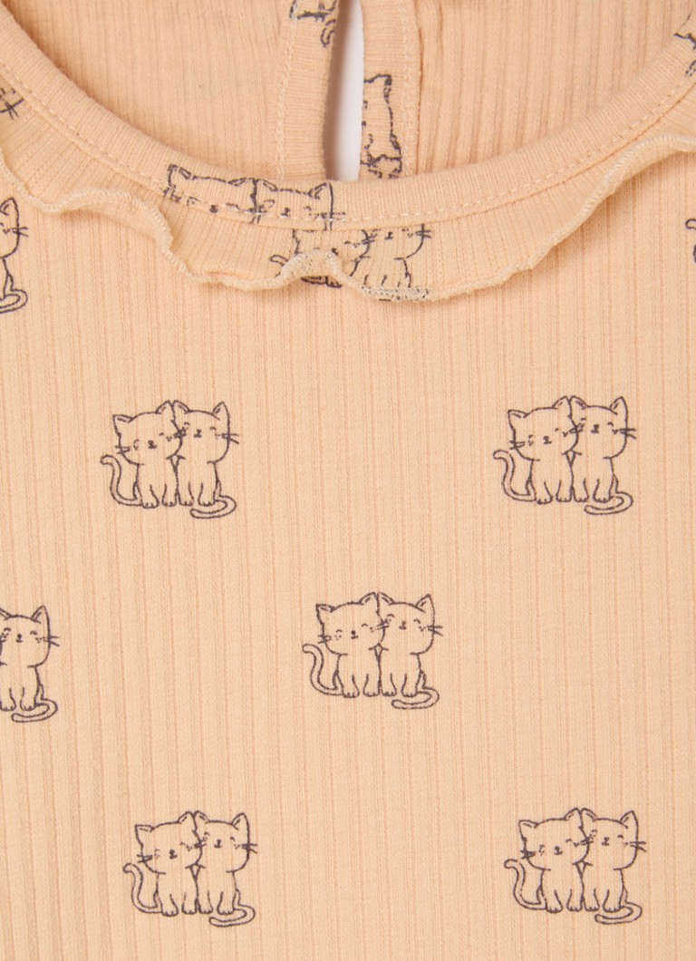 Benetton Rebrasta košulja dugih rukava s printom
