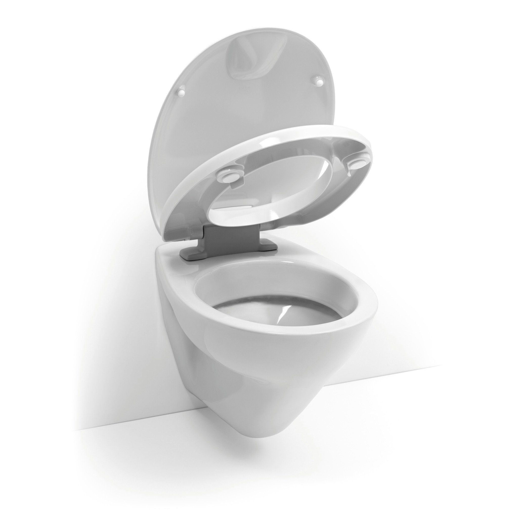 LUVETT WC-Sitz Senioren C601 (SolidFix® Befestigung), mit Absenkautomatik, Sitzerhöhung 5 cm
