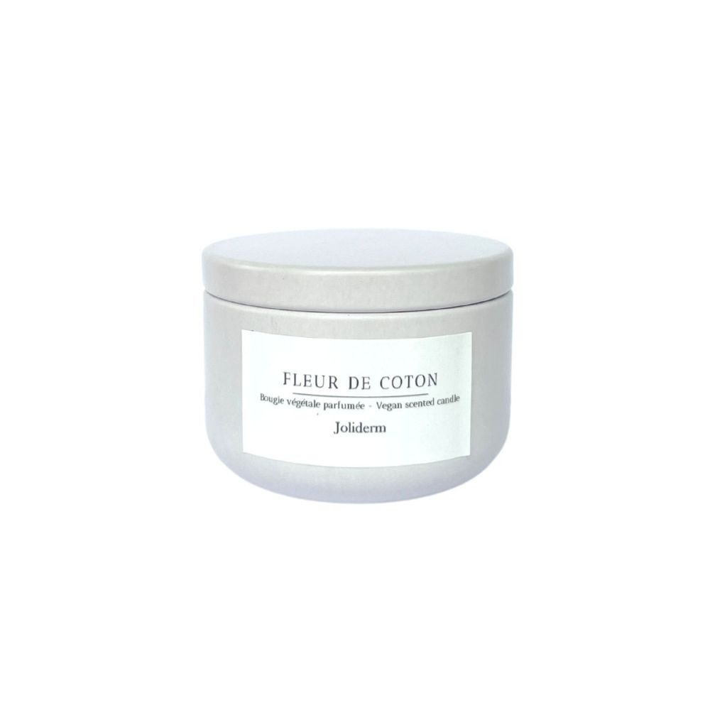 joliderm Bougie de voyage parfumée Fleur de Coton Bougie parfumée