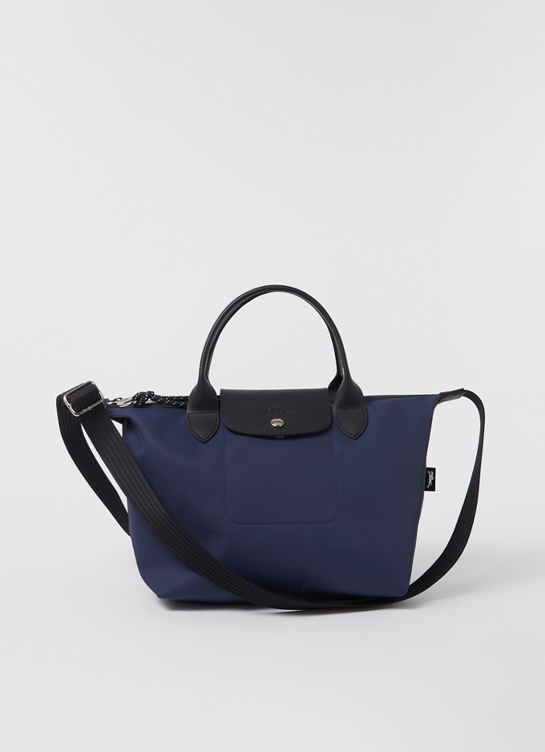 Longchamp Le Pliage Energy käsilaukku S, valmistettu kankaasta, nahkayksityiskohdilla