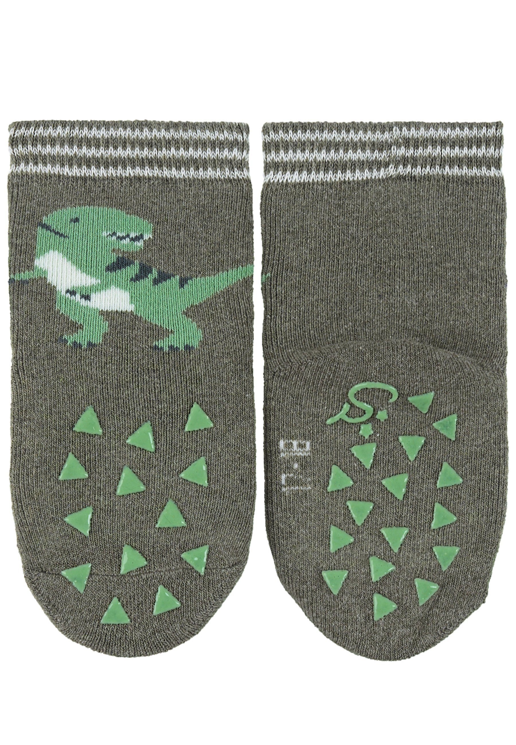 Sterntaler® Basicsocken ABS-Krabbelsöckchen Dino, 2er-Pack