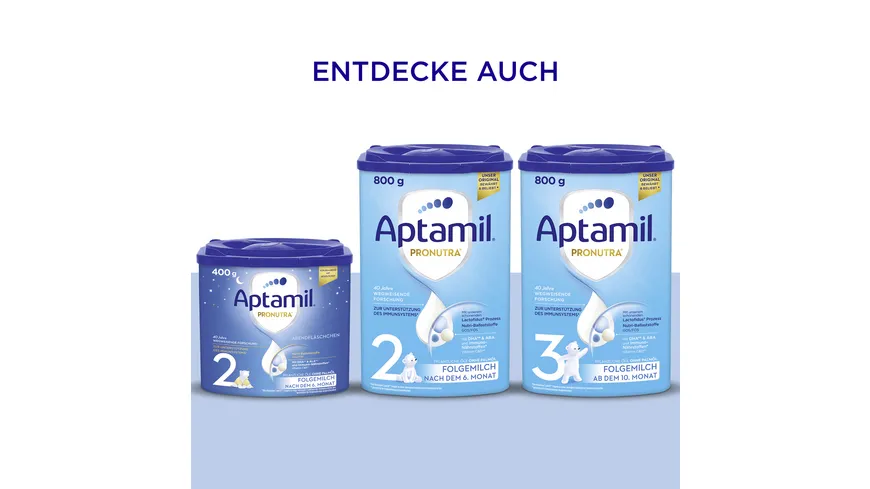 Aptamil Pronutra 2 Folgemilch Abendfläschchen 400 g