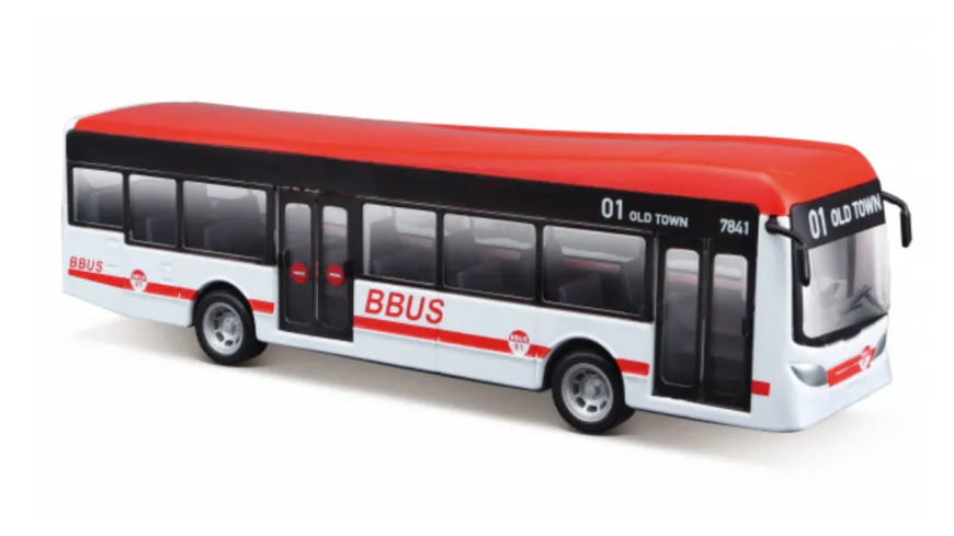 Bburago - 19cm City-Bus, Türen zum Öffnen, sortiert, 1 Stück