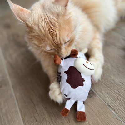 Aumüller Katzenspielzeug Kuh Ella mit Baldrian