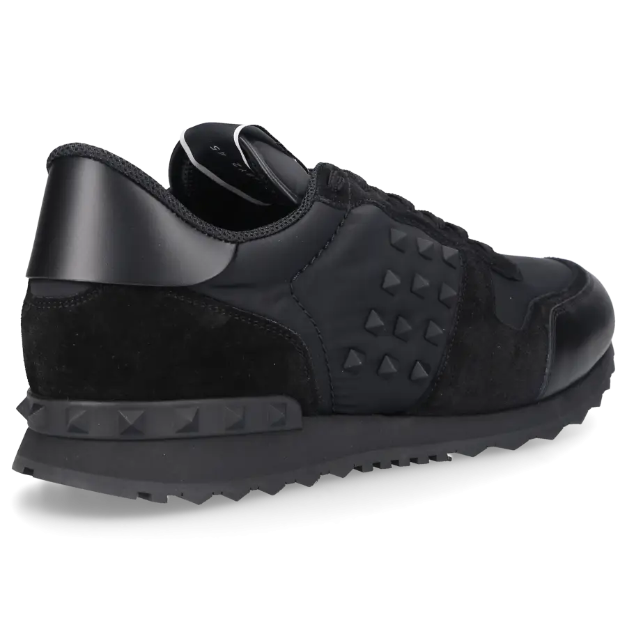 Valentino Garavani - Sneaker low ROCKRUNNER Veloursleder Textil - schwarz