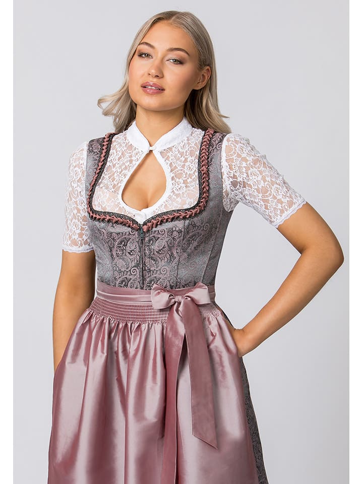 Stockerpoint Dirndl ''Emma'' in Grau/ Rosa günstig kaufen