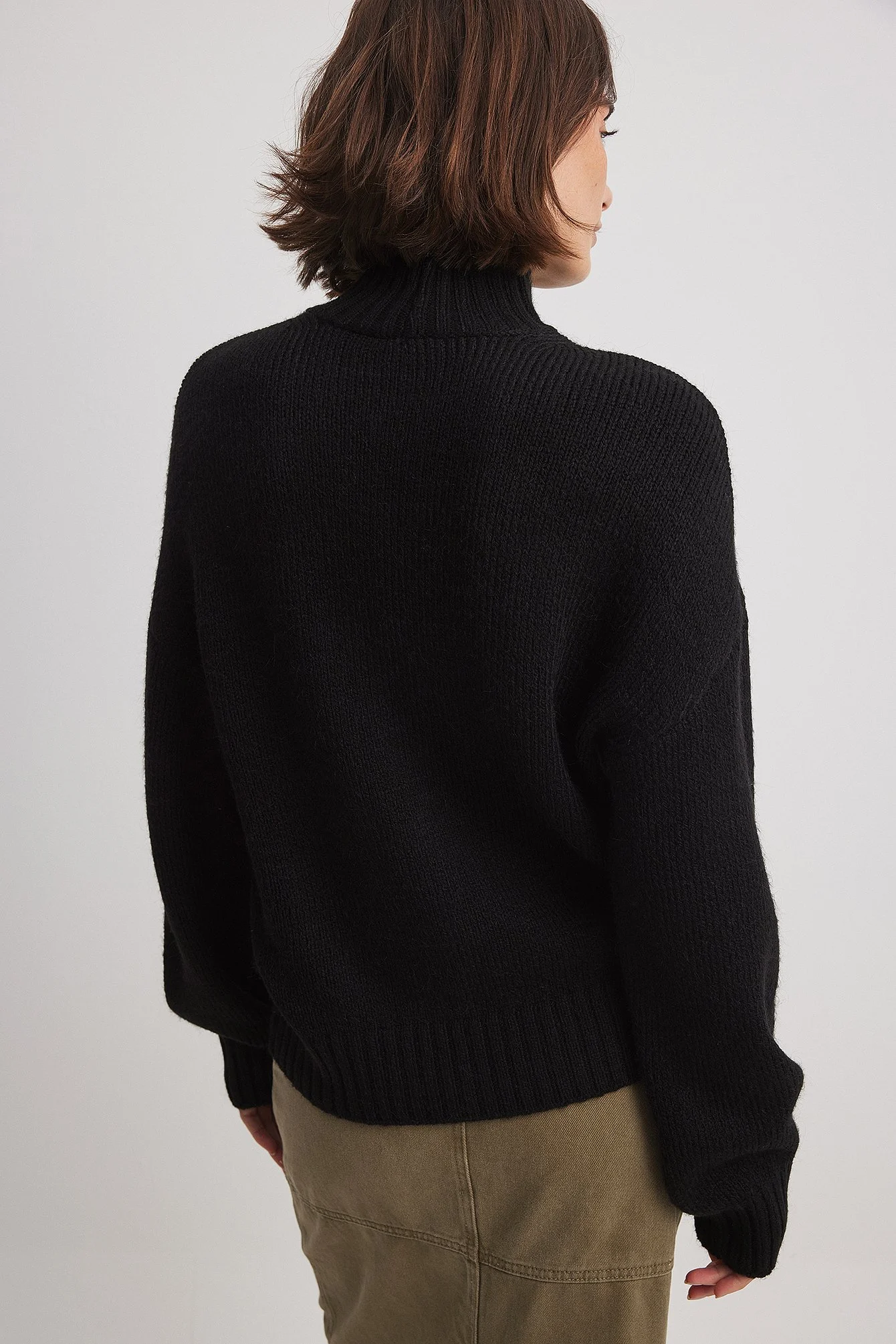Strickpullover mit Rollkragen
