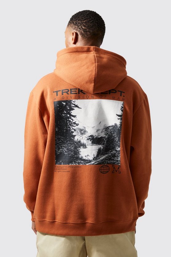 Active Oversize Hoodie mit Trekking Dept Print