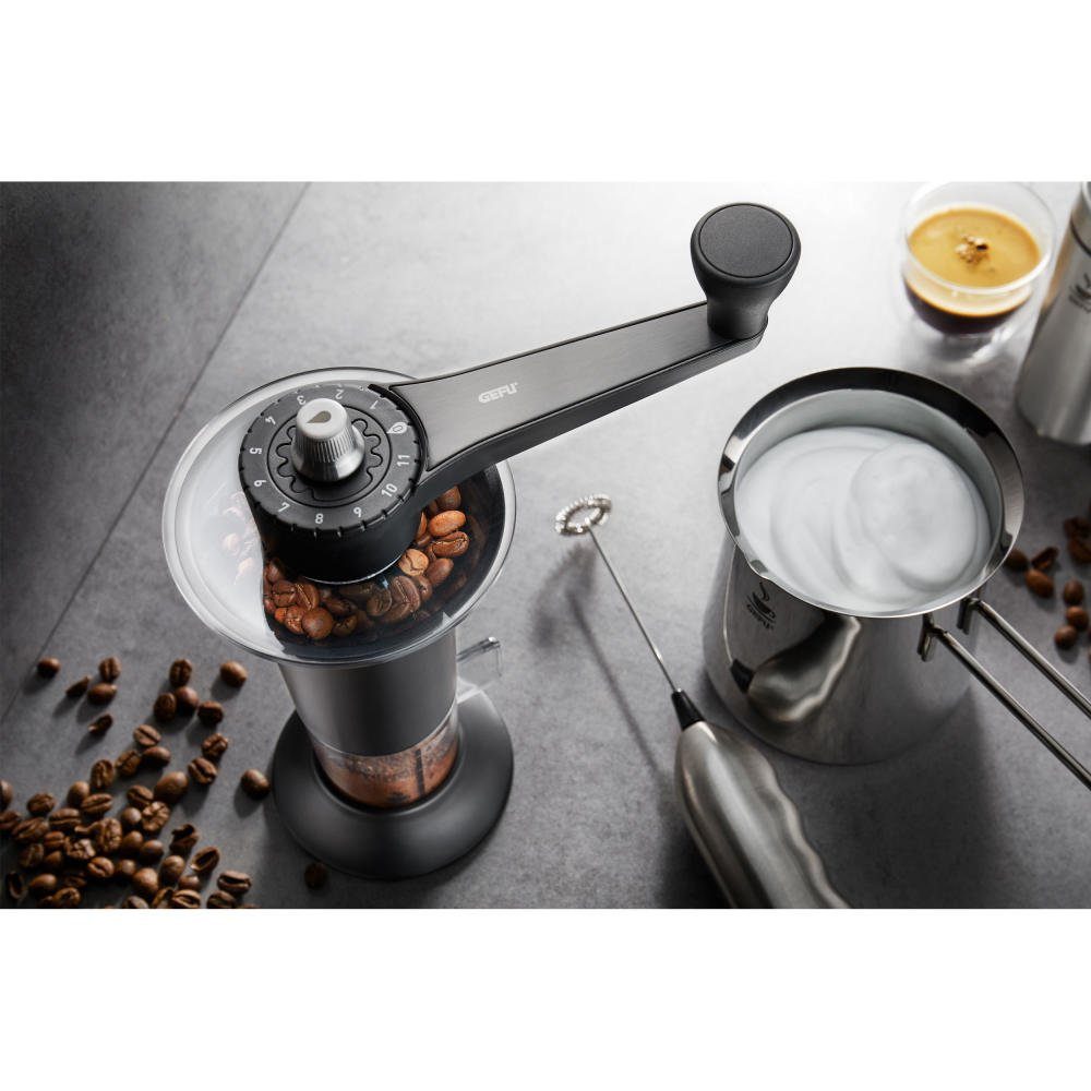 GEFU Kaffeemühle Lorenzo, Keramikmahlwerk, 11 einstellbare Mahlgrade