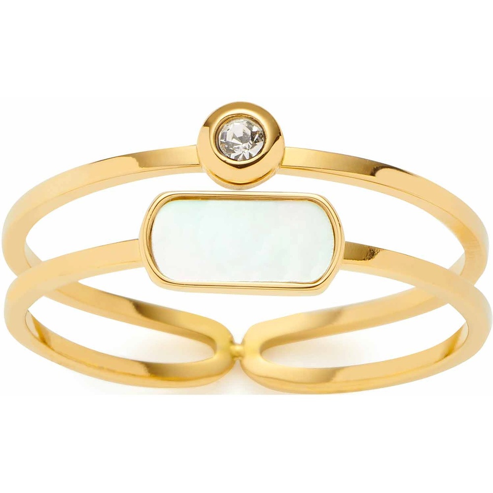 Leonardo Bague pour femme Acier inoxydable or Bague