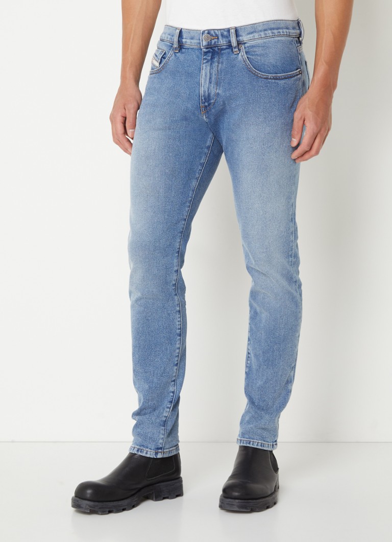 Blugi Diesel D-Strukt Slim Fit, cu spălare medie