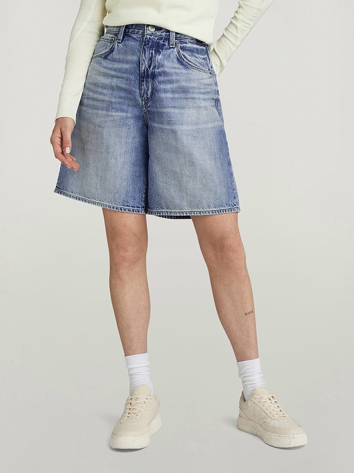 G-Star Jeans-Shorts in Hellblau günstig kaufen