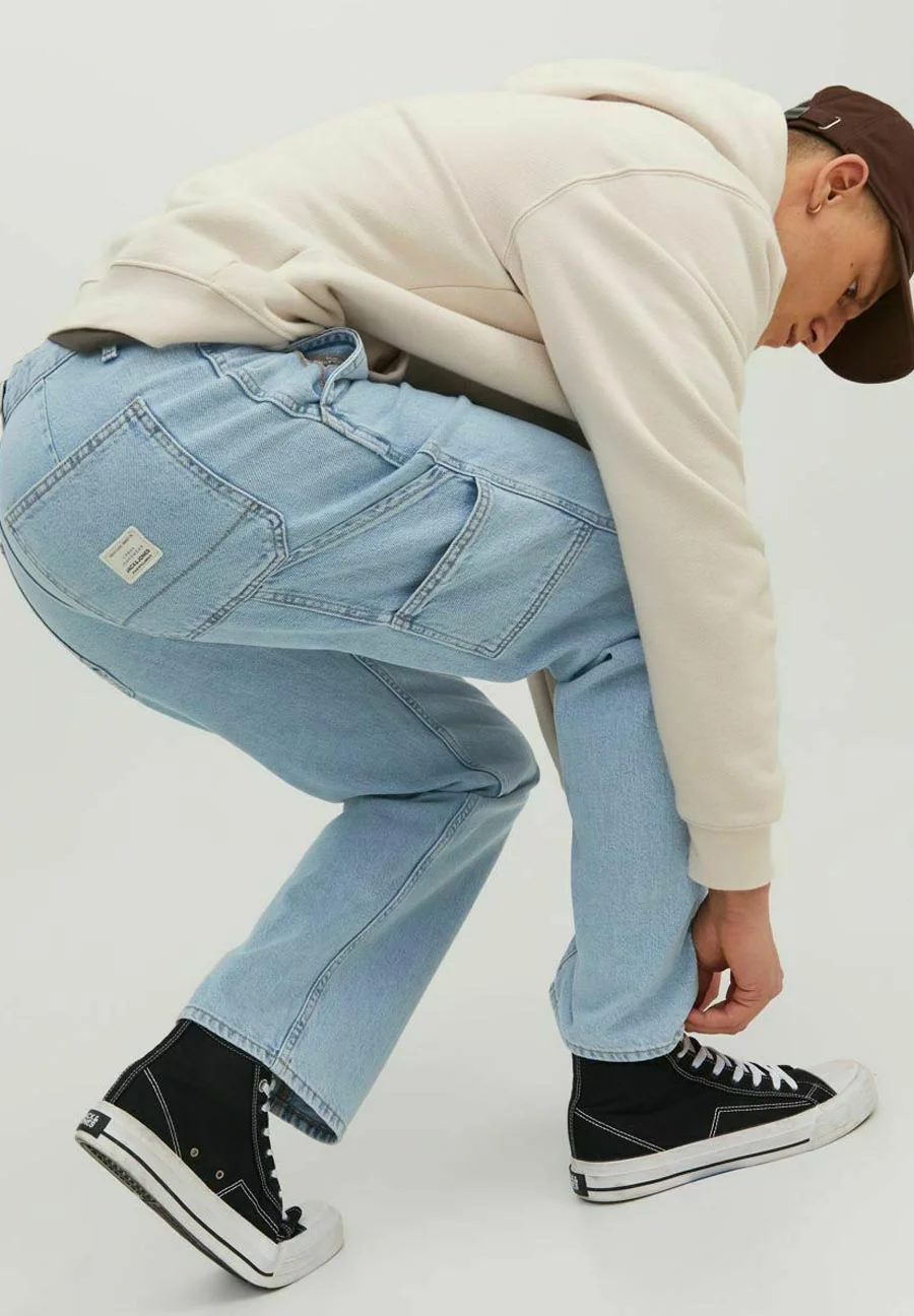 Jack & Jones JJIEDDIE JJUTILITY - Vaqueros holgados