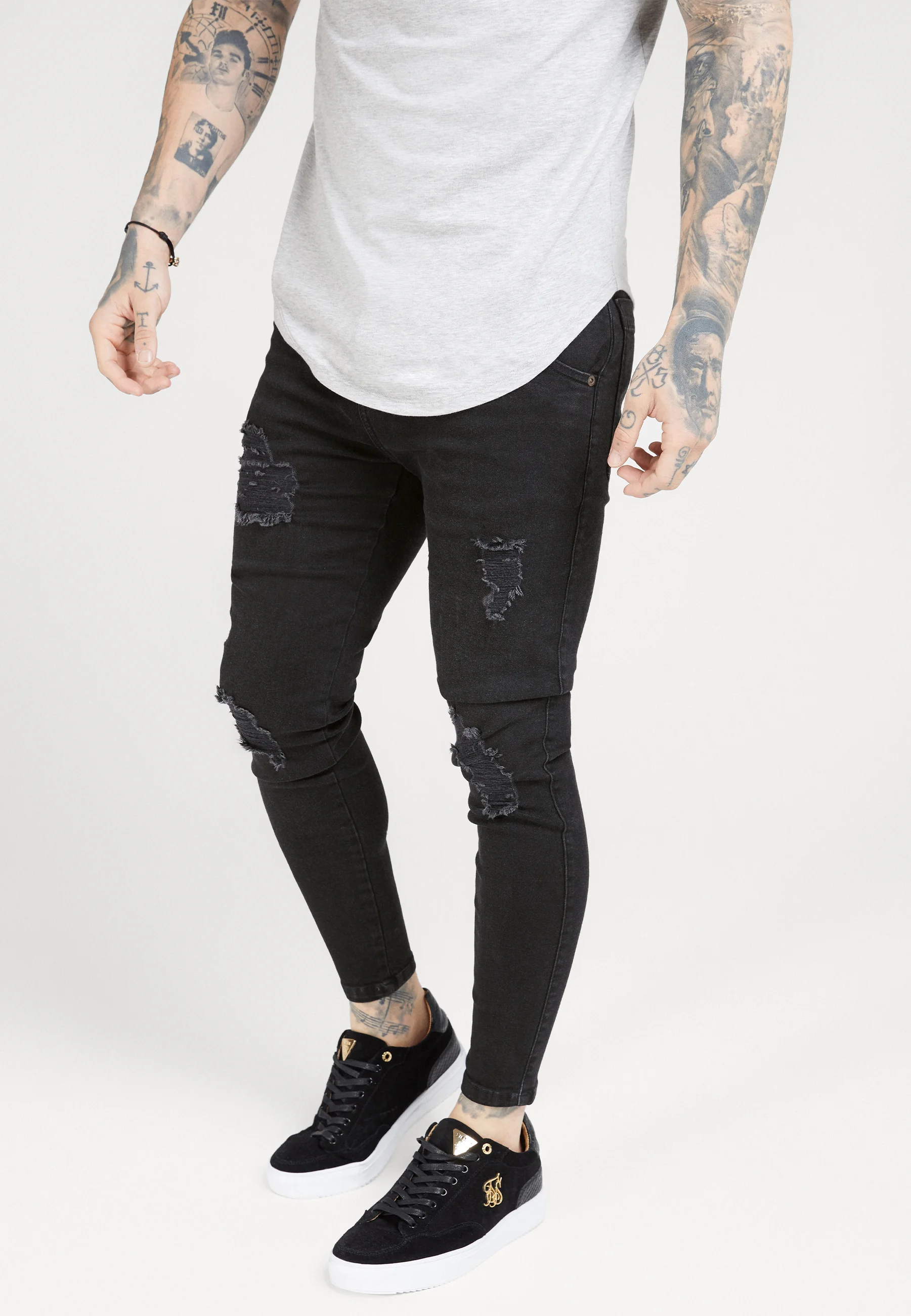 Vaqueros SIKSILK DISTRESSED SUPER Skinny Fit