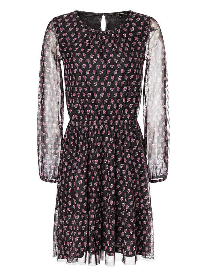 More & More Kleid in Schwarz/ Lila günstig kaufen
