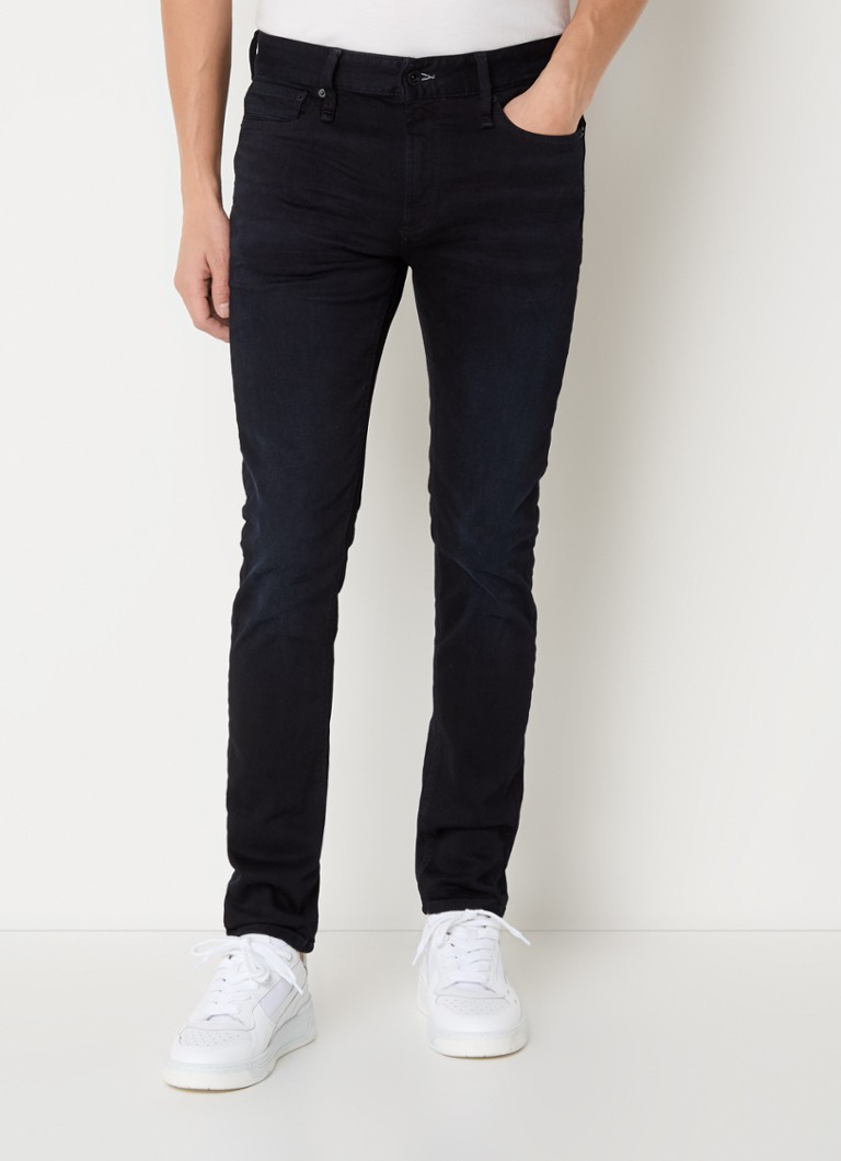 Blugi Denham Bolt Slim-Fit, decolorare închisă