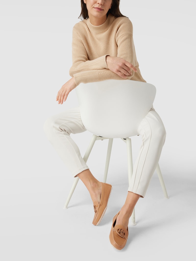 Loafer aus Leder in sand