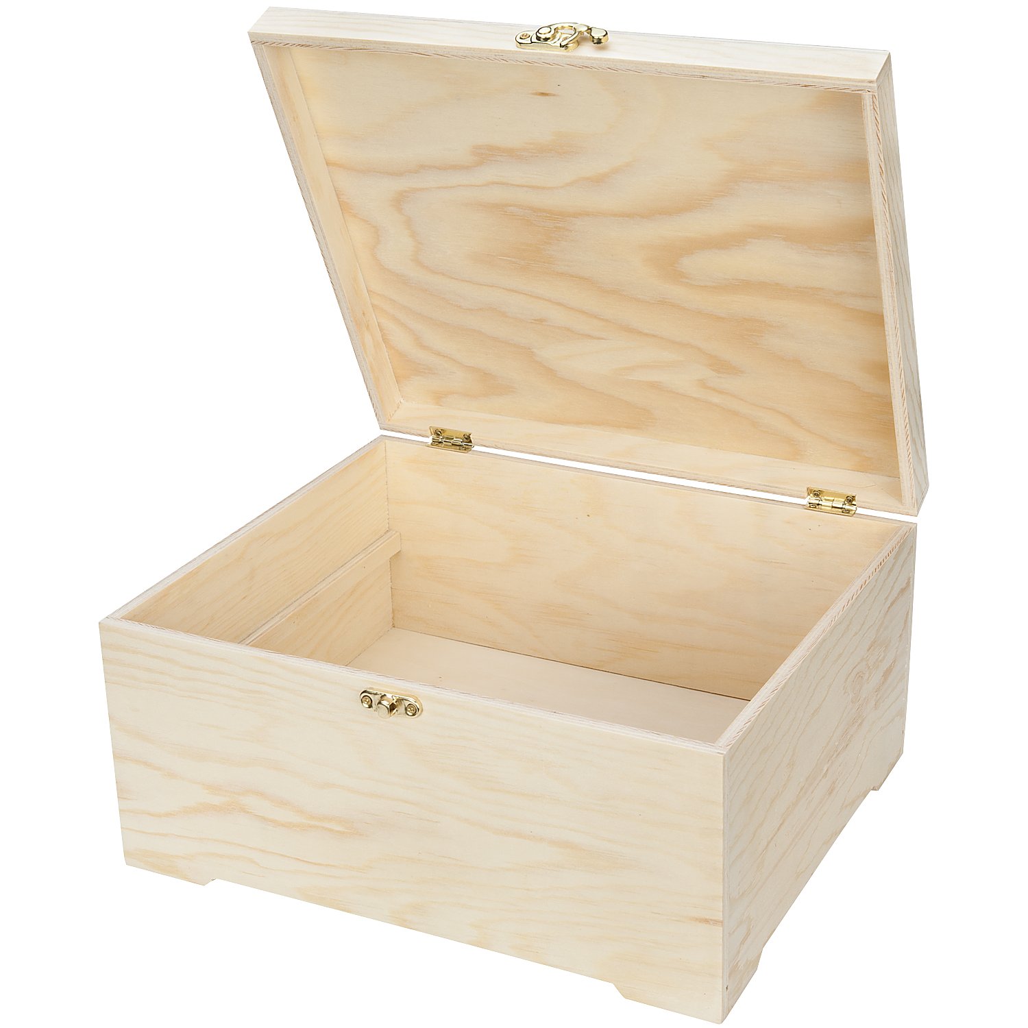 Sortierbox aus Holz, mit Sortierfach, 30 x 25 x 15 cm