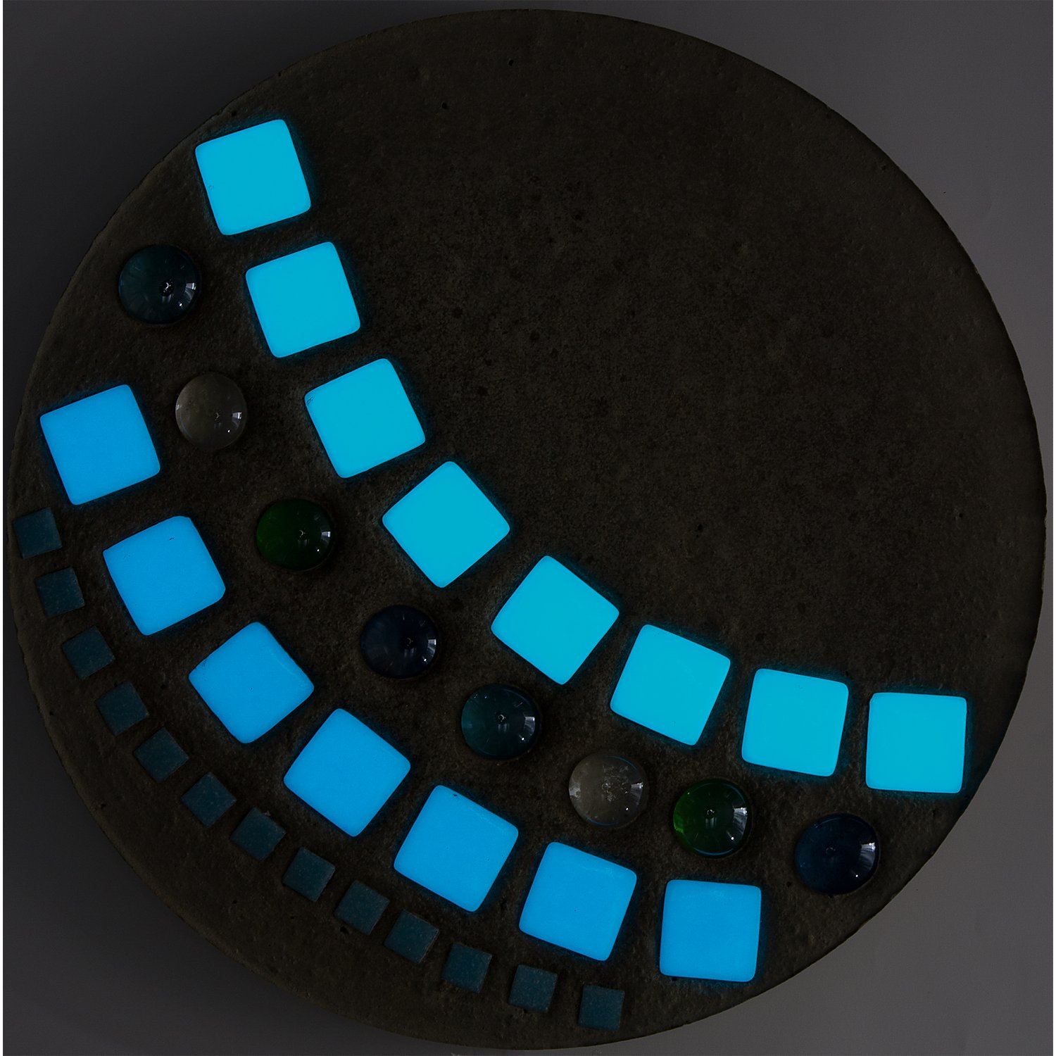 Glas-Mosaiksteine nachtleuchtend, grün, 100 g