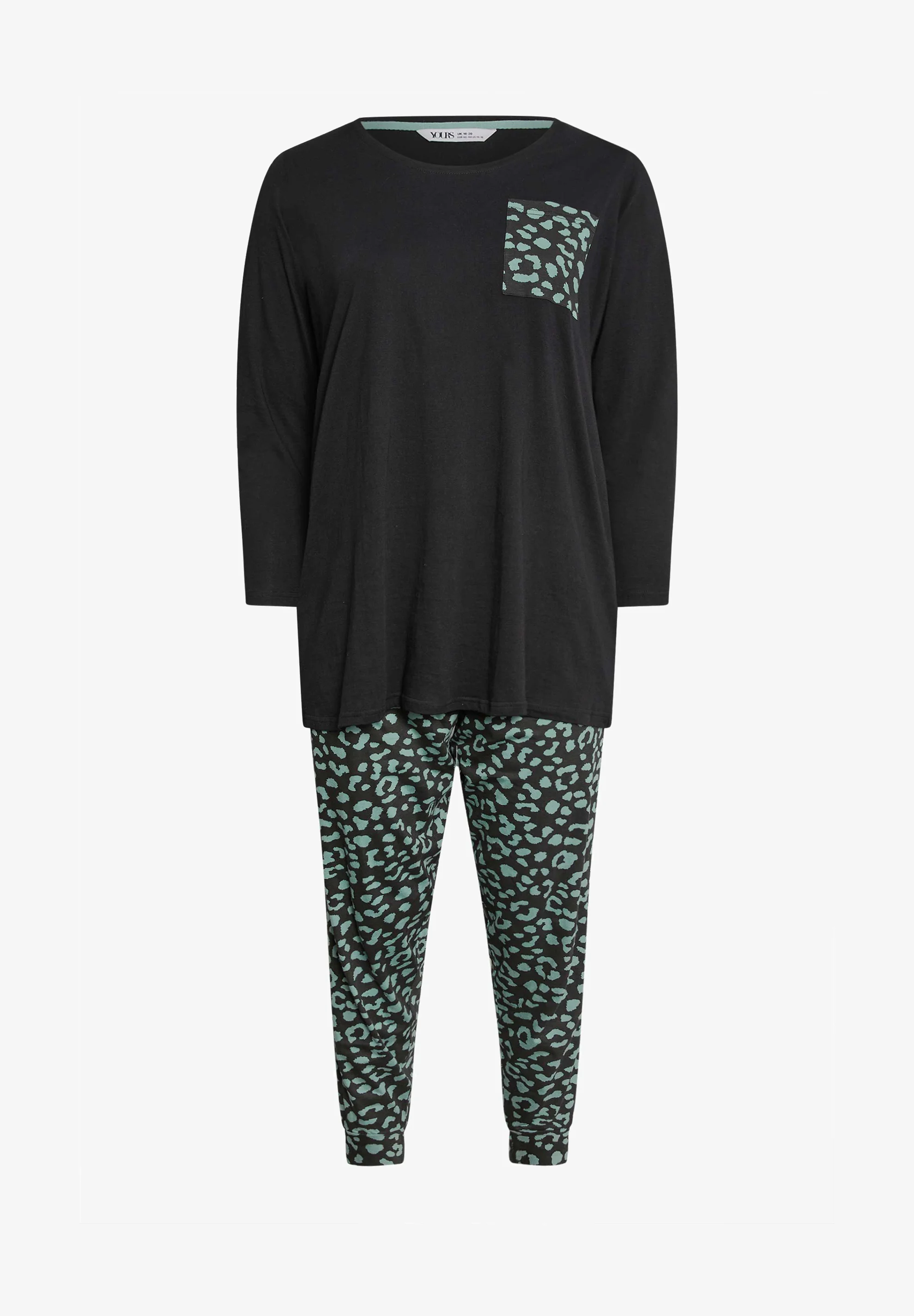 Yours Clothing CONJUNTO DE MANGA LARGA - Pijama