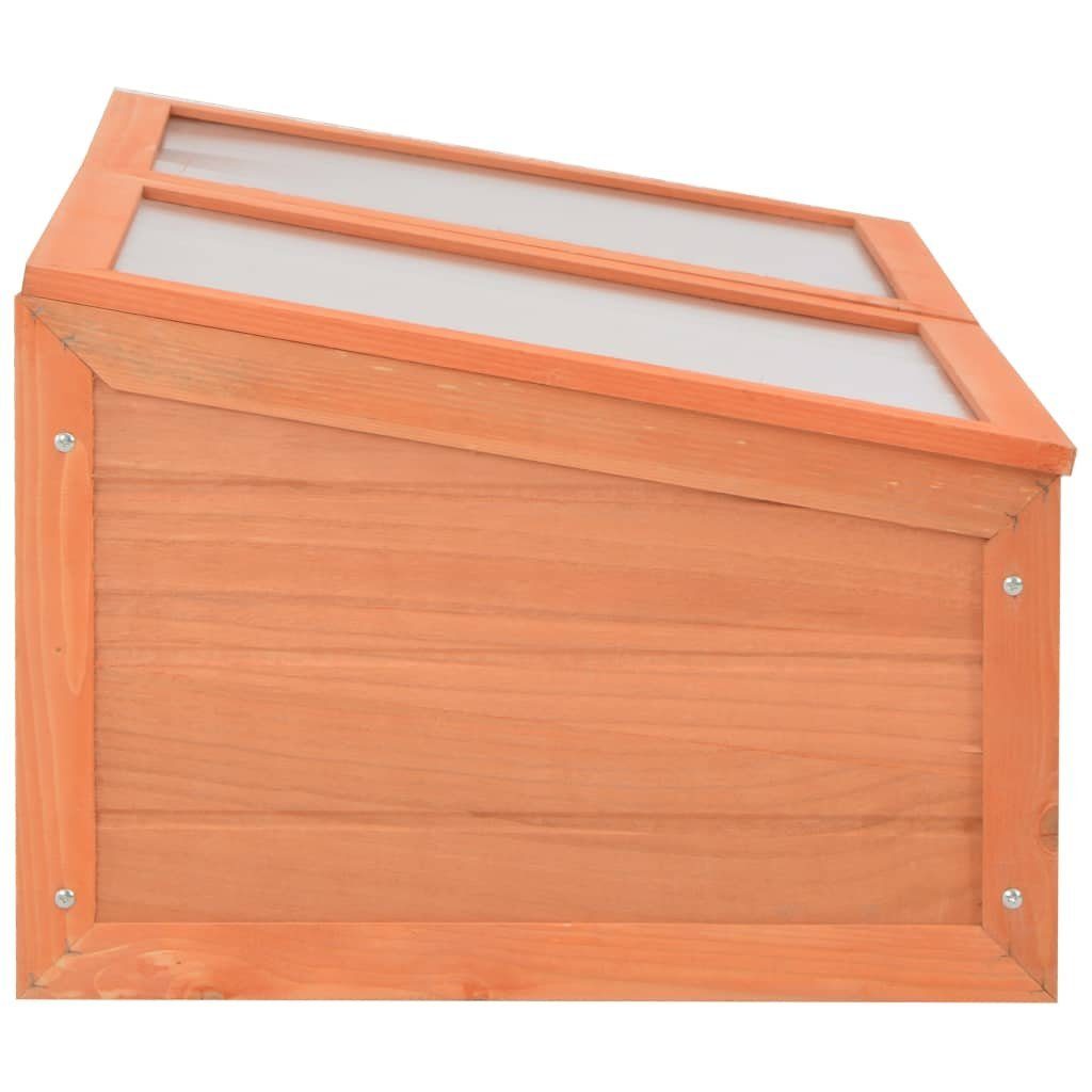 vidaXL Gewächshaus Anzucht Blumen Obst Gemüse Gewächshaus Holz 100x50x34 cm