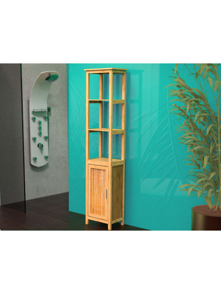 eisl since 1980 Bambus Badregal in Hellnatur - (H) 190 cm  günstig kaufen onesize