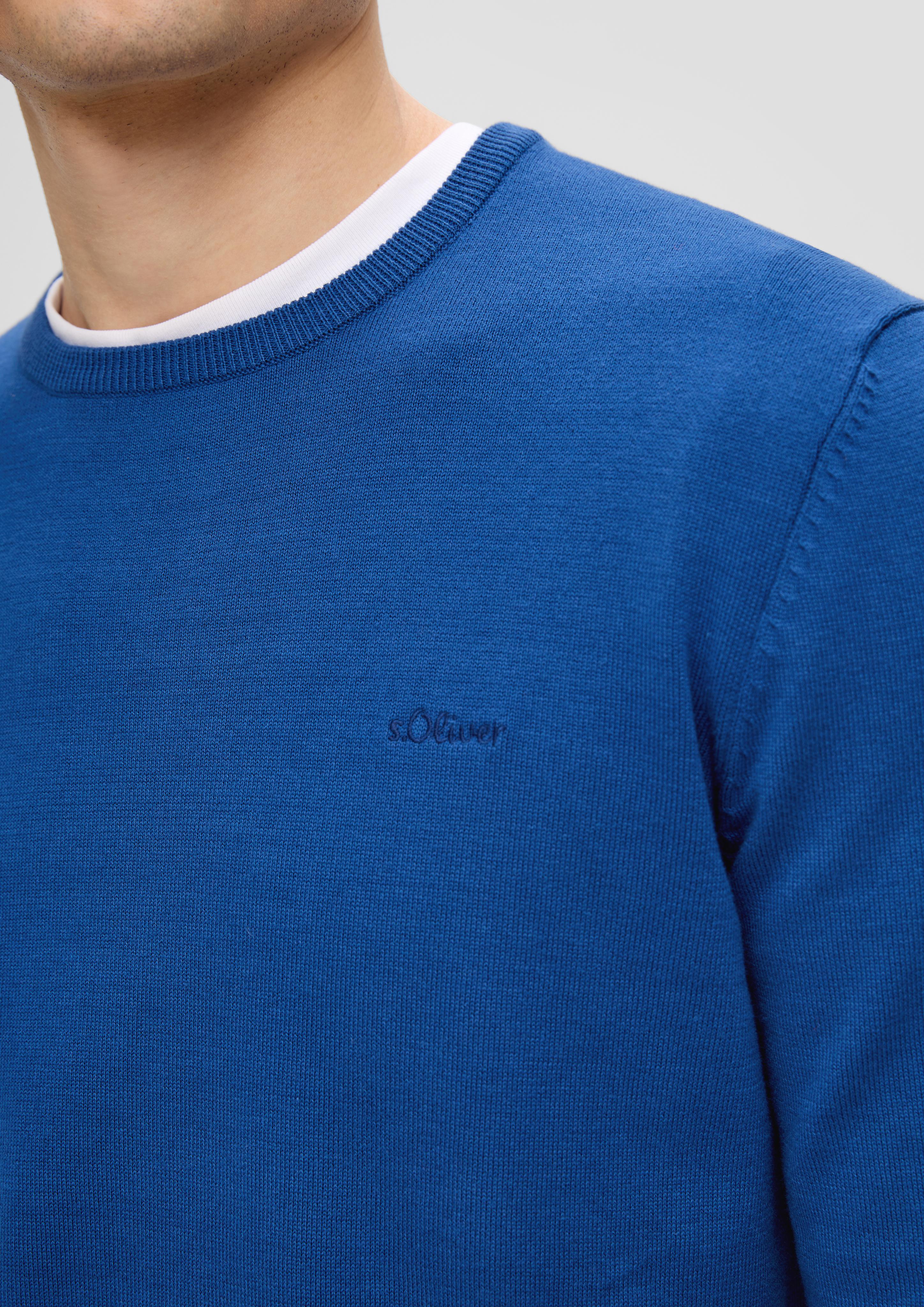 Strickpullover mit Logo-Stickerei  2143173-5620