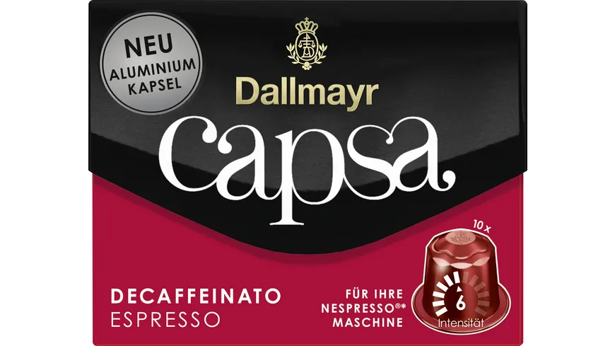 Dallmayr Capsa Kaffeekapseln Espresso Decaffeinato 56 g
