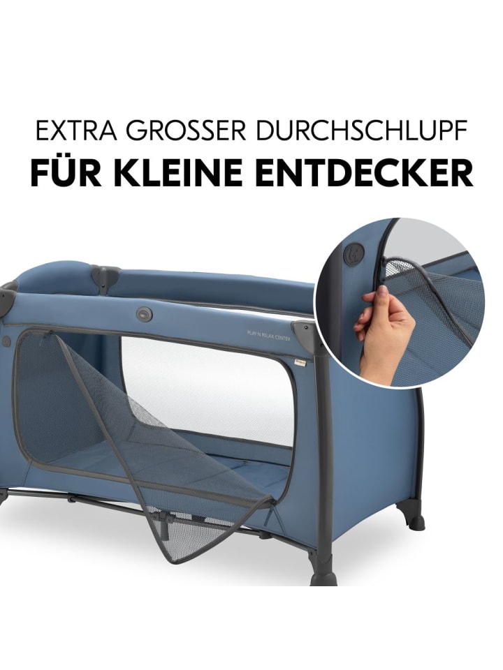 Hauck Reisebett Sparset Play'n Relax Center inkl. Komfort in blau günstig kaufen onesize