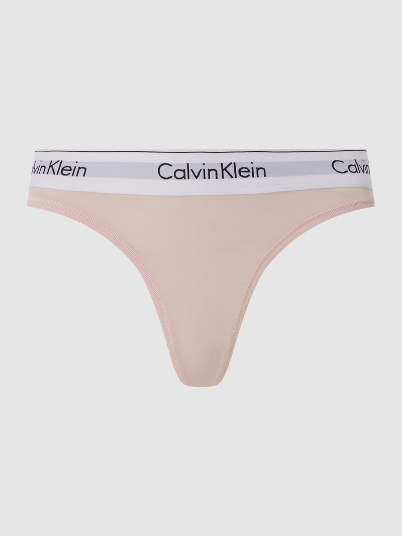 String mit Logo-Bund in rosa