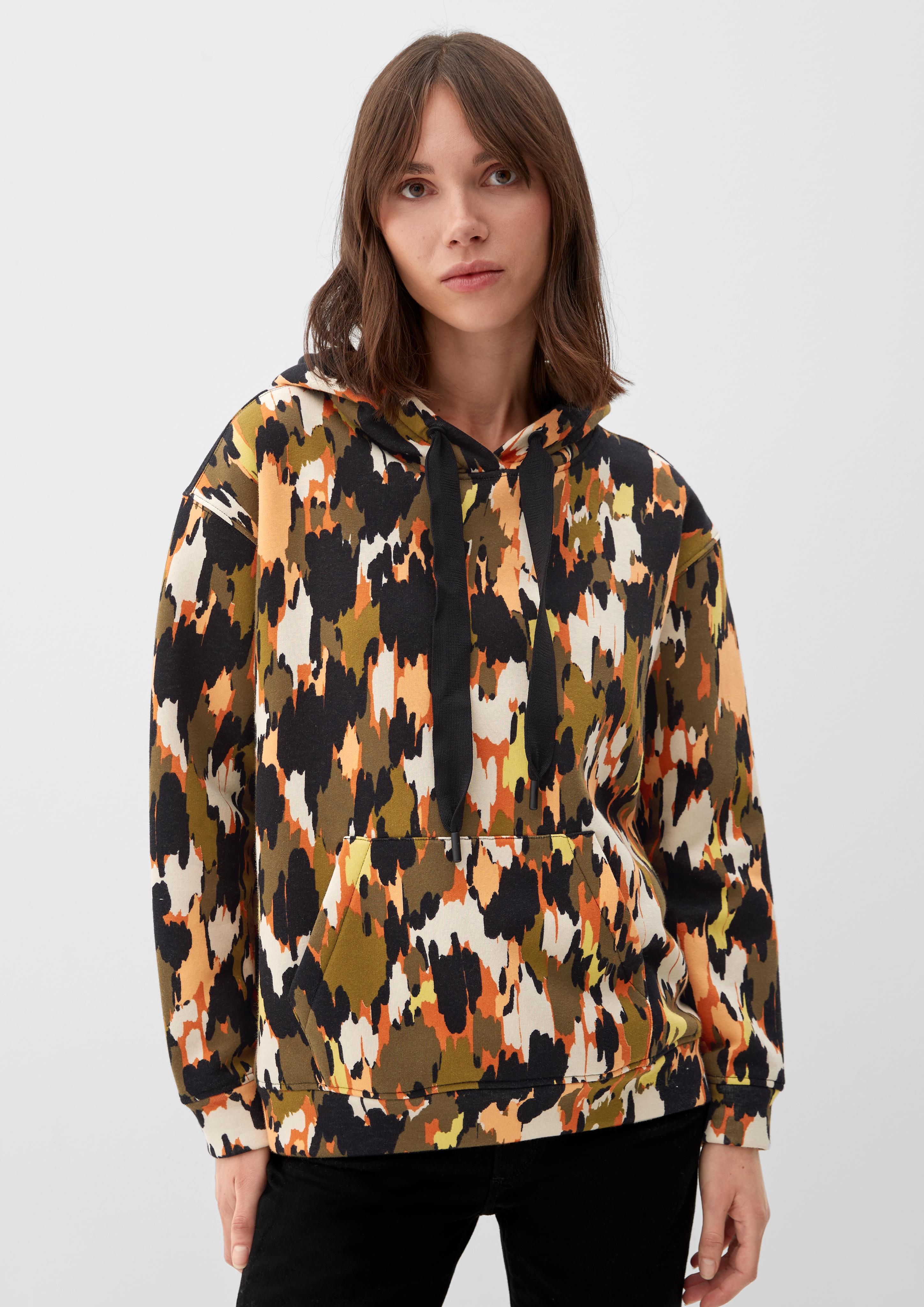 Kapuzenpullover mit Allovermuster  2122547-77A1