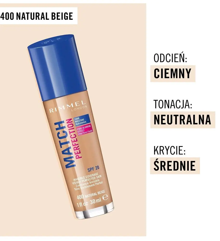Rimmel Match Perfection tekući puder za lice, 400
