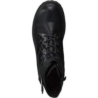 smiling for feet Schnür Boots in schwarz