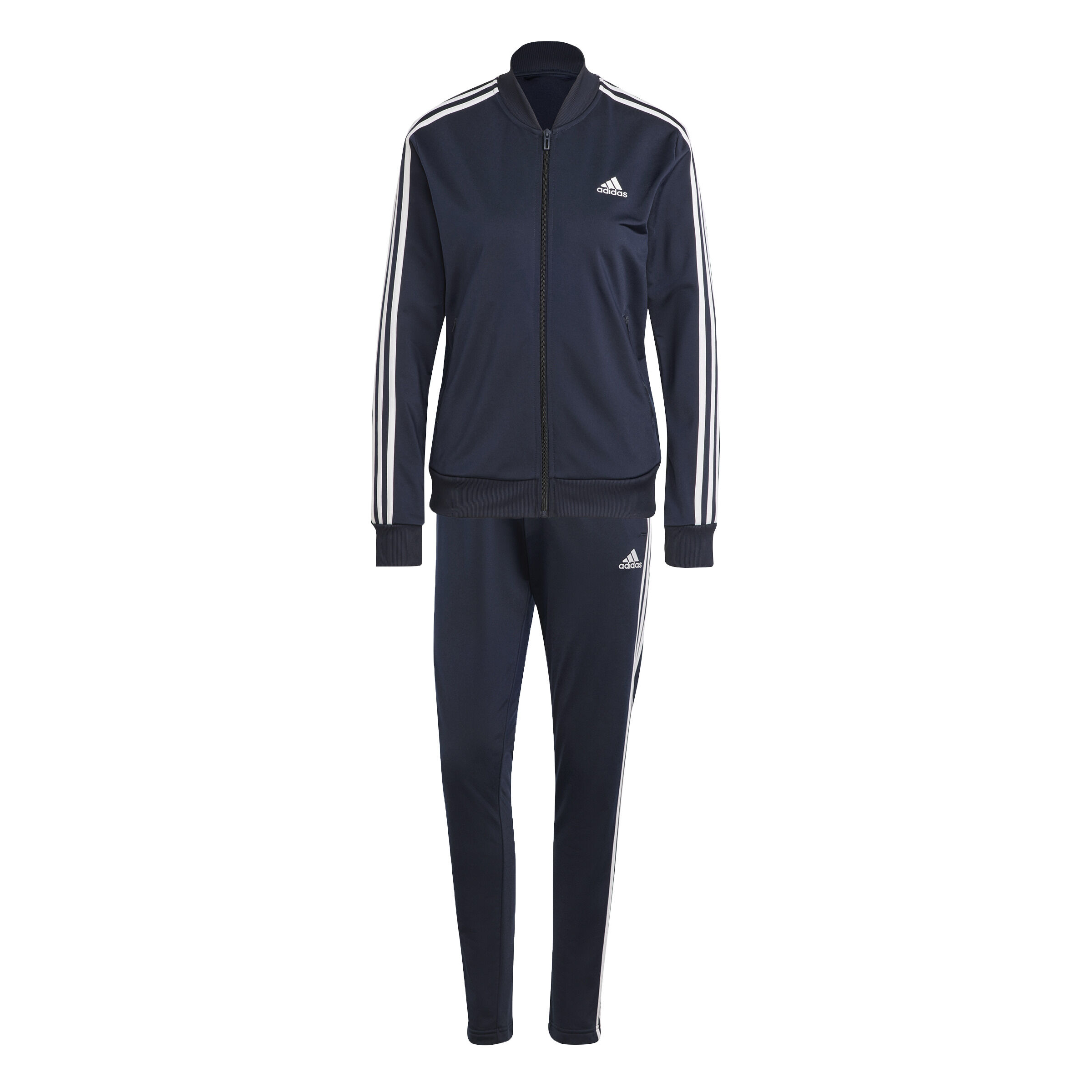8 Stripes Trainingsanzug Damen - Dunkelblau, Weiß