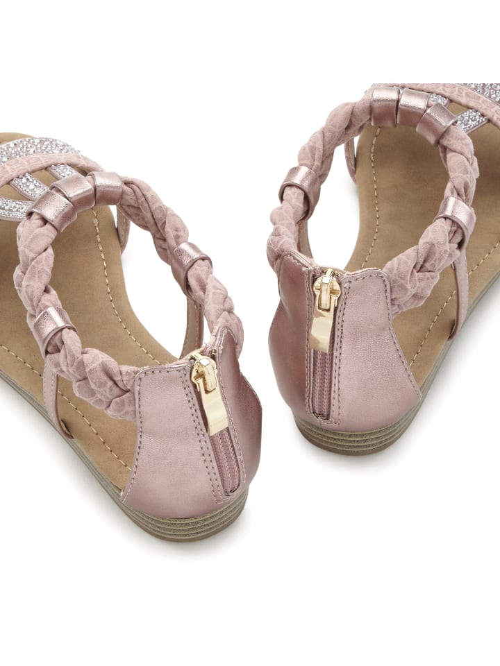 LASCANA Sandale in rose günstig kaufen