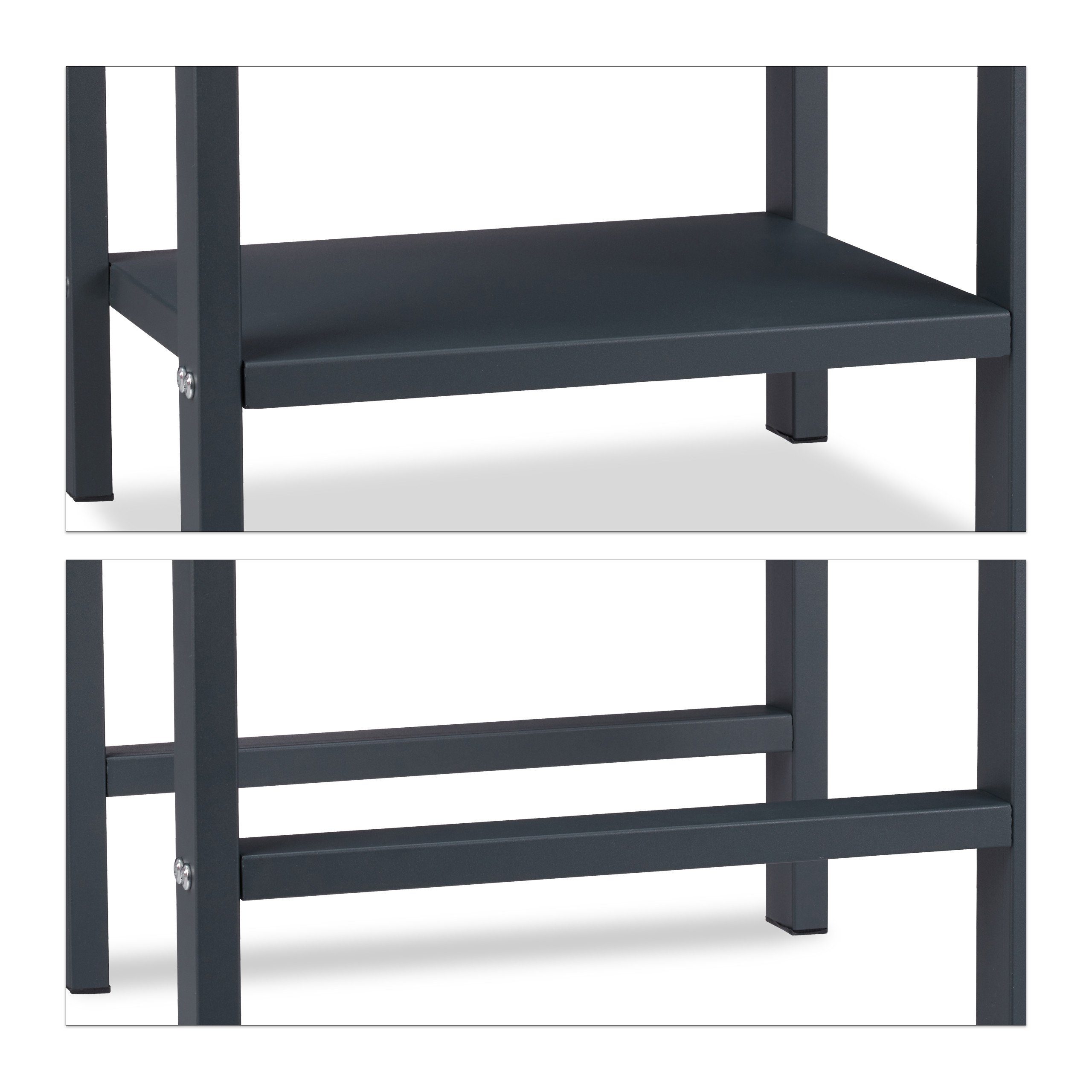 relaxdays Kaminholzregal Kaminholzregal mit 2 Ablagen, BxTxH:40x30x100 cm, 100 x 40 x 30 cm