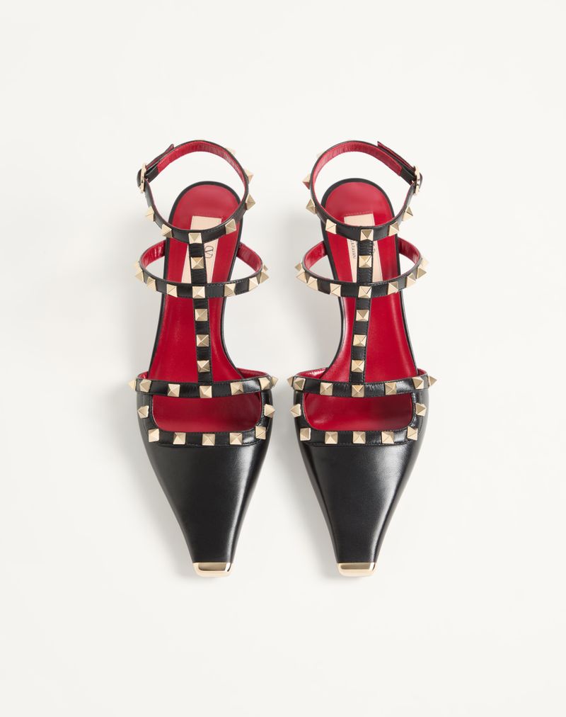 Rockstud Decote em Pele de Cabra 40mm