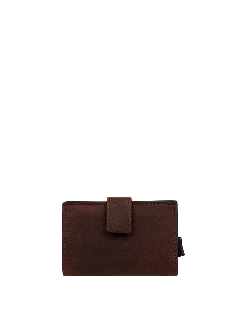 Kartenetui aus Leder Modell 'Camden c-three' in dunkelbraun