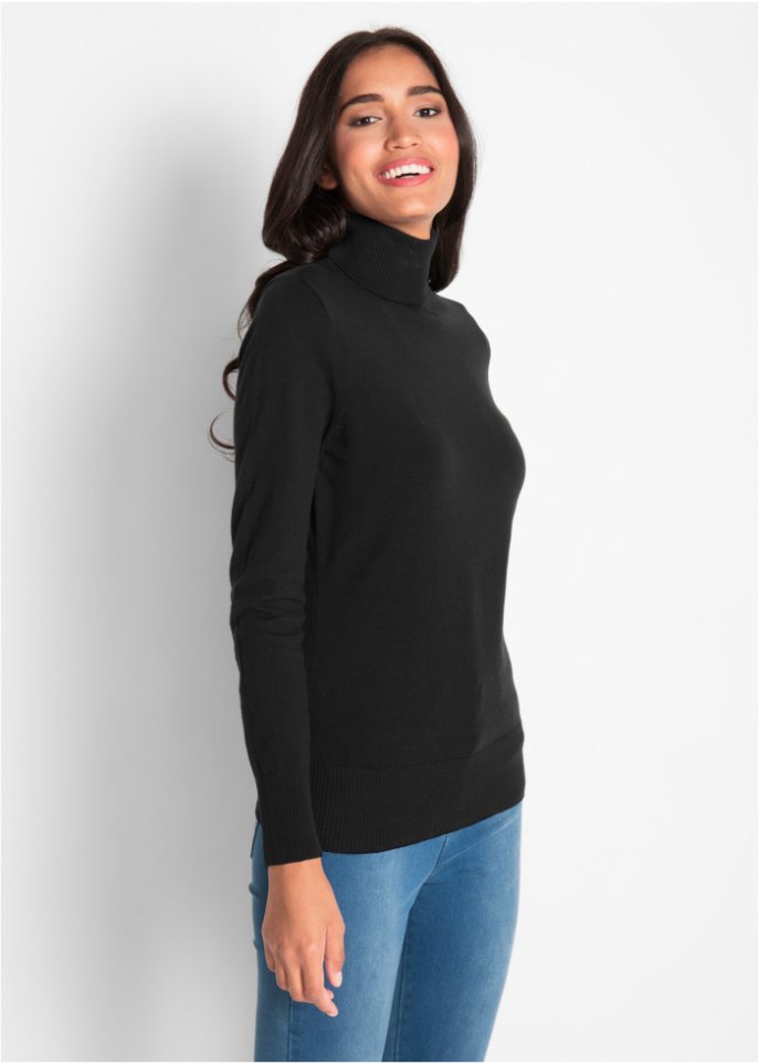 Basic Rollkragenpullover