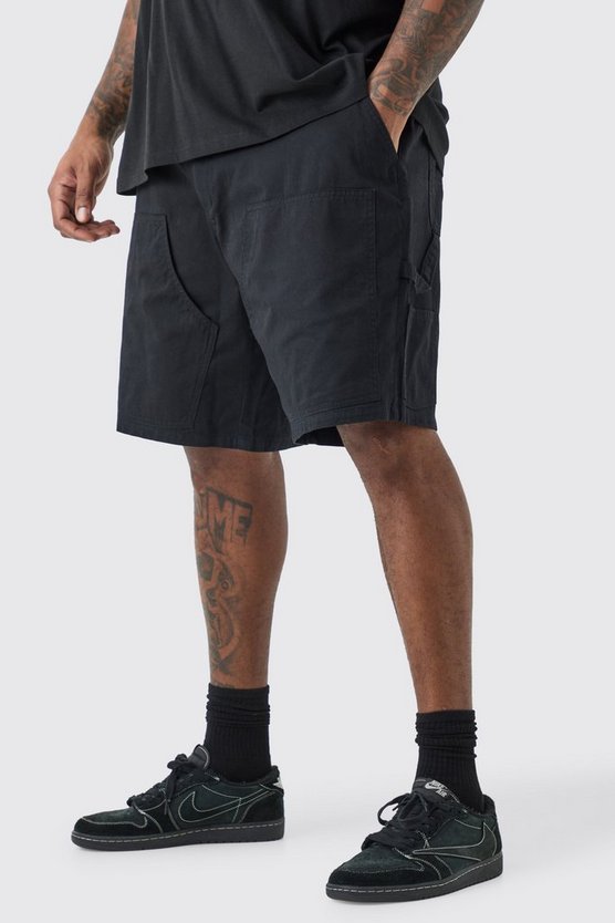 Plus Twill Cargo-Shorts