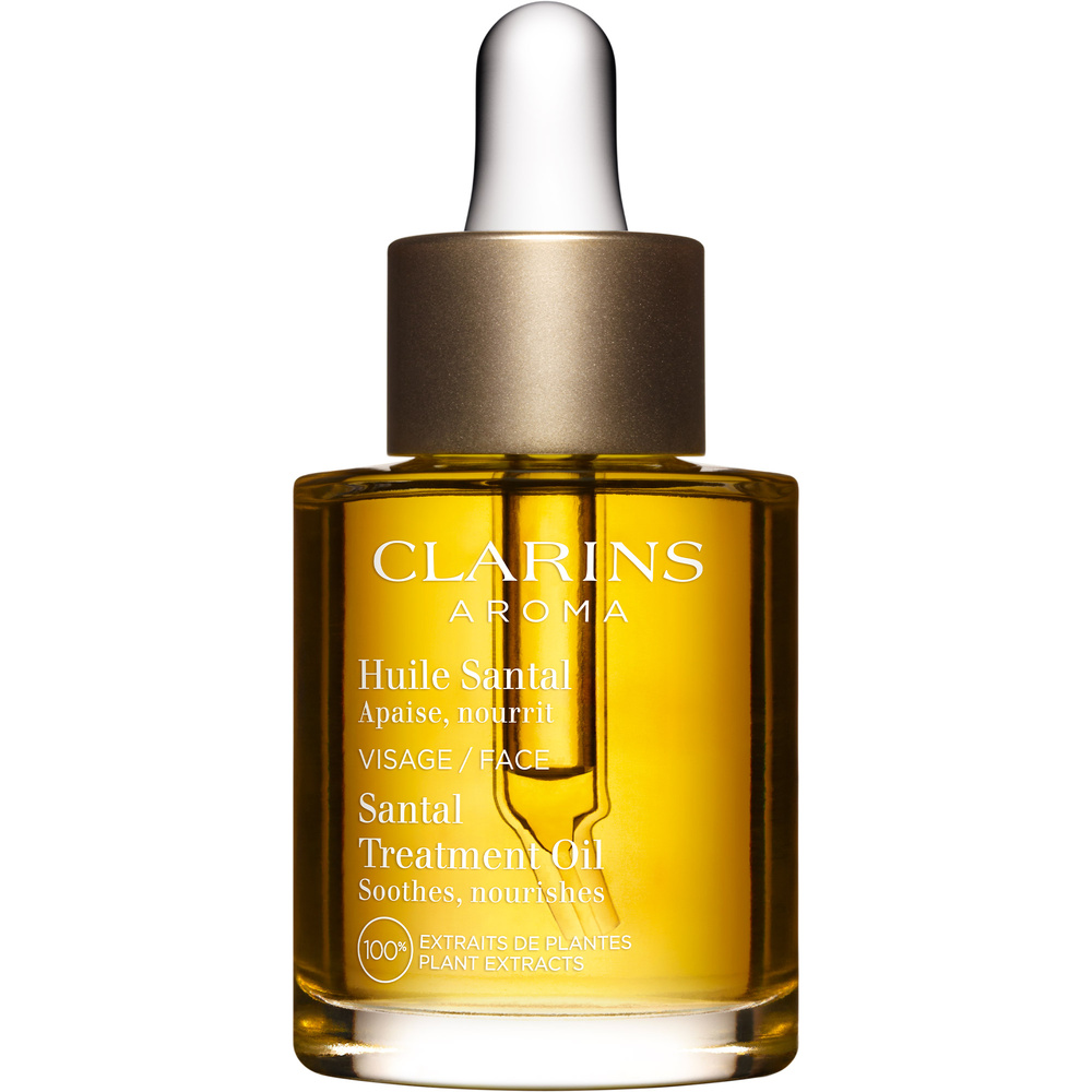 Clarins Huile Santal  Apaise, nourrit   100% Extraits de Plantes Huile visage