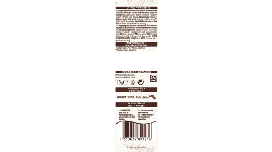 Nestlé Choclait Chips Original 115 g