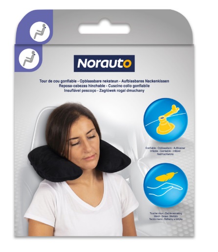 Aufblasbares Nackenkissen, schwarz von Norauto - ATU