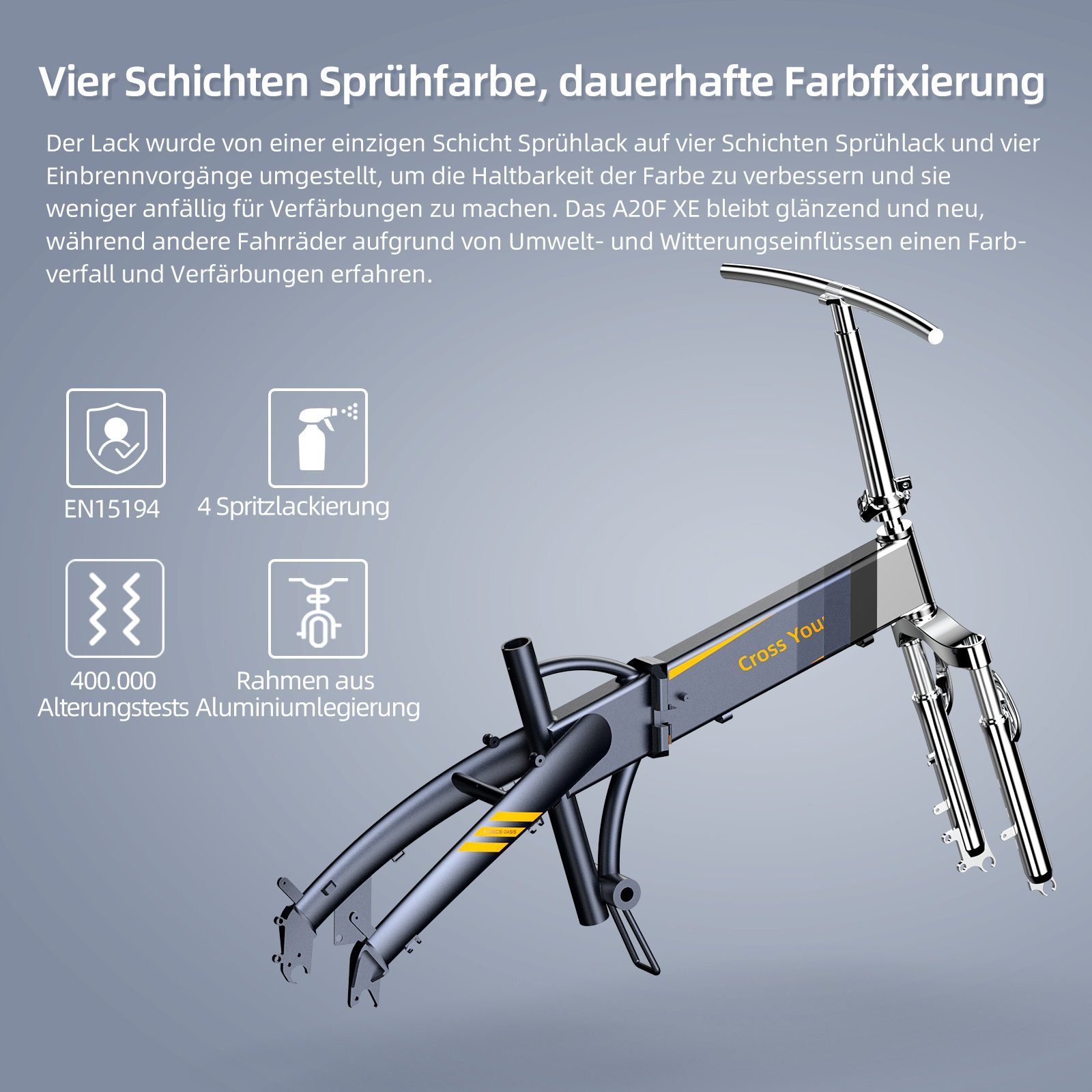 ADO E-Bike Klapprad Pedelec E-Bike 20X4.0 Fetter Reifen, Gepäckträger, 7 Gang, Kugelschaltung, ebike Damen/Herren, Lampe, +Fingerprint-Schloss/Helm