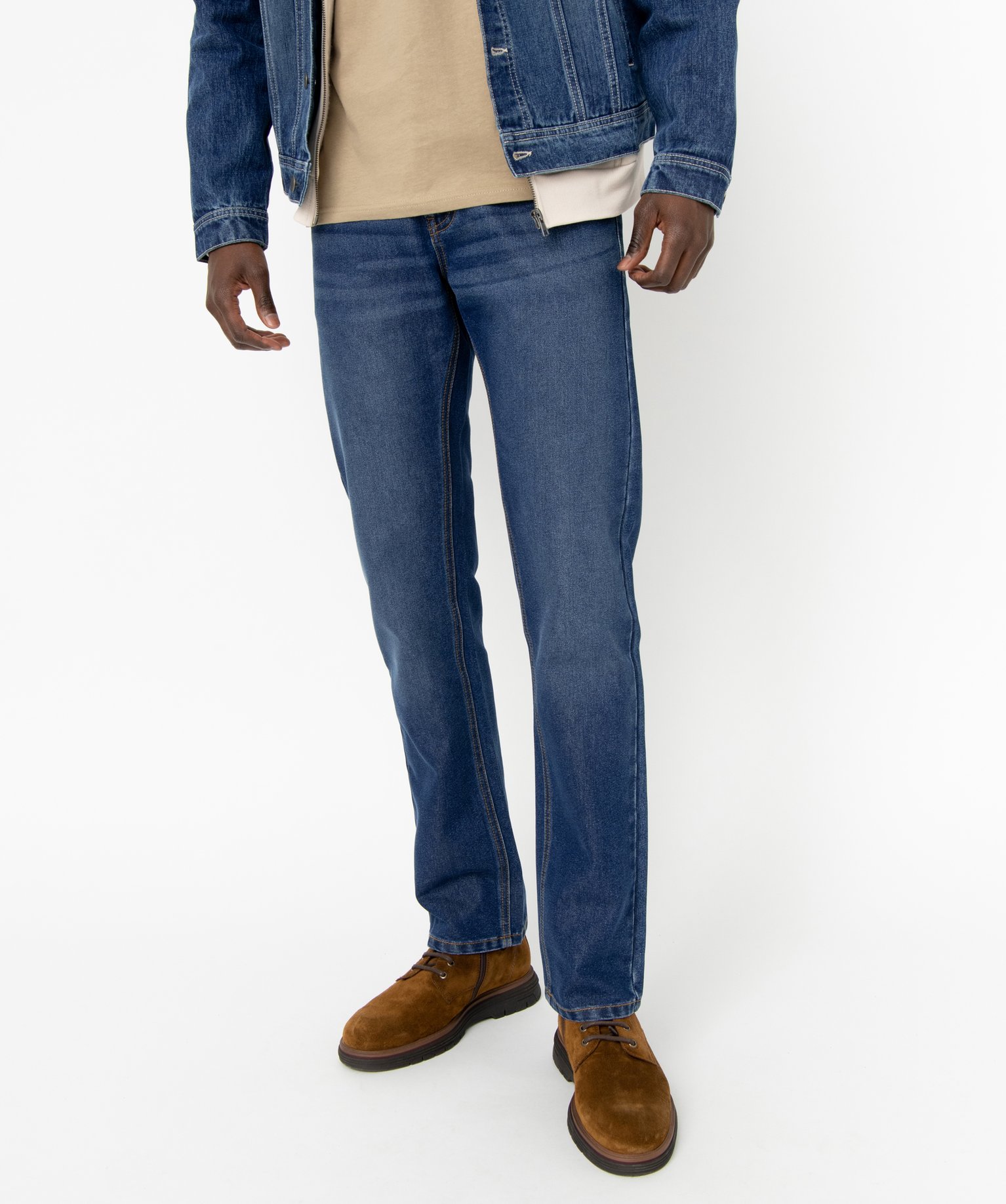 Jean homme écoresponsable coupe slim noir | GEMO