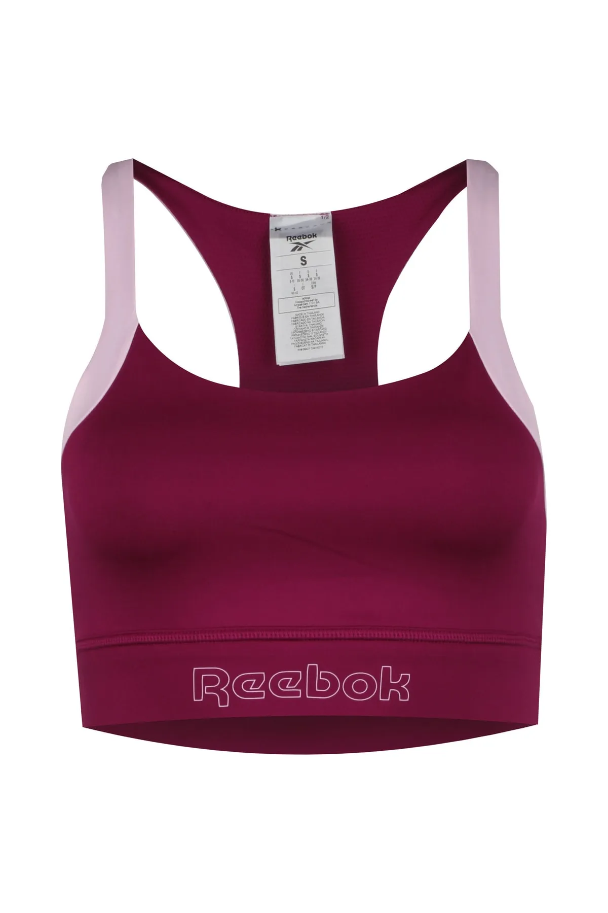 Reebok  Sport-BH - Bordeaux - Farbverlauf
