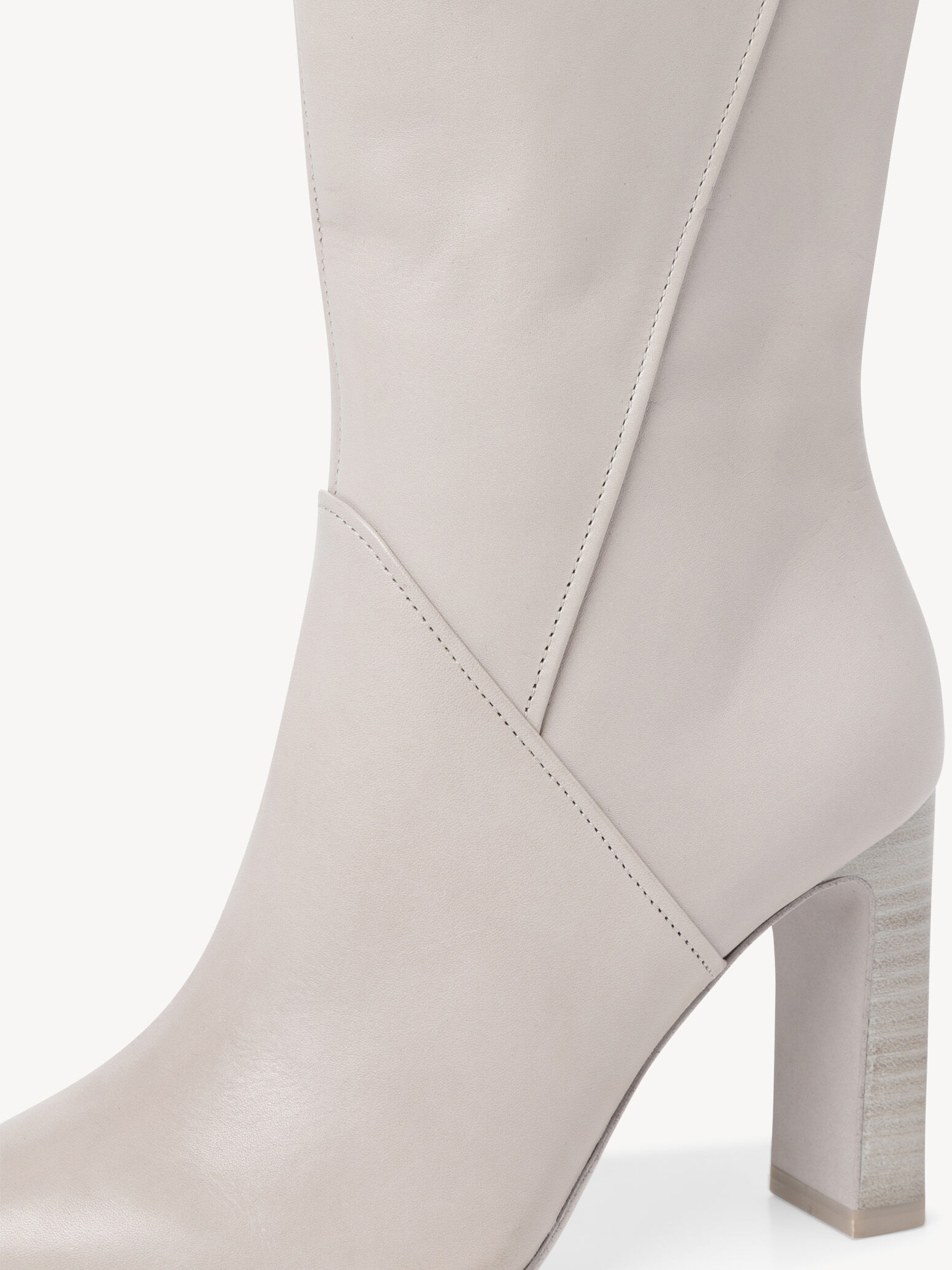 Bottine en cuir - gris