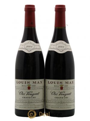 Clos de Vougeot Grand Cru Louis Max 2004 - Lot de 2 Bouteilles