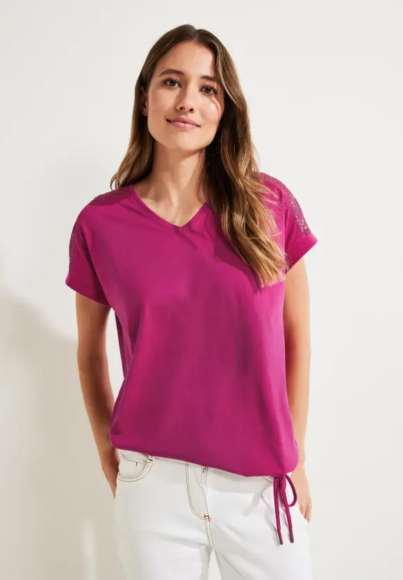 CECIL Spitzendetail Shirt